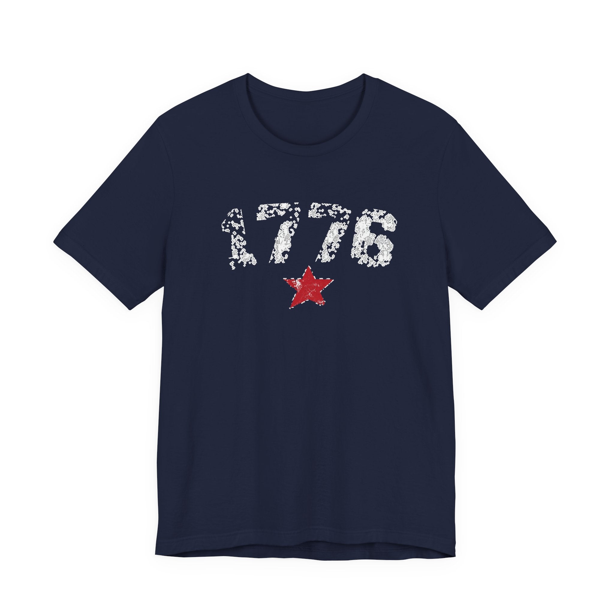 ( 4th of July! Series  ) 1776 Red Star USA Unisex Short Sleeve T-shirt