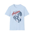 America Patriotic T-Shirt — Flag Rider Graphic Tee (Land of the Free)