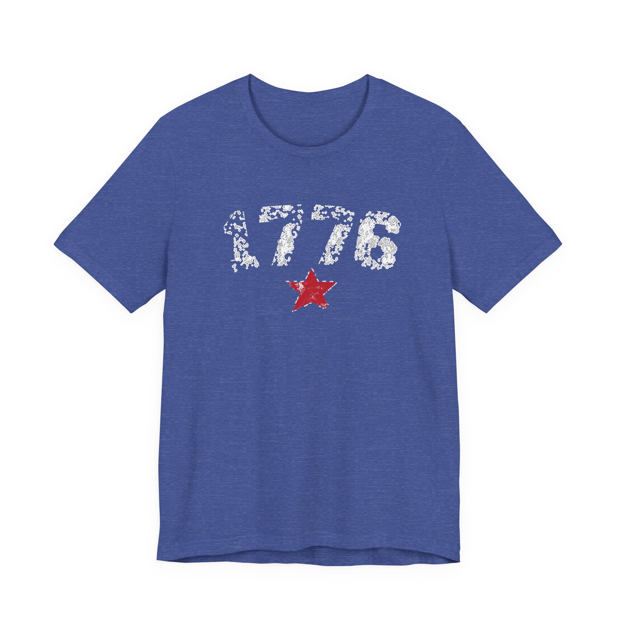 ( 4th of July! Series  ) 1776 Red Star USA Unisex Short Sleeve T-shirt