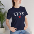 ( 4th of July! Series  ) 1776 Red Star USA Unisex Short Sleeve T-shirt