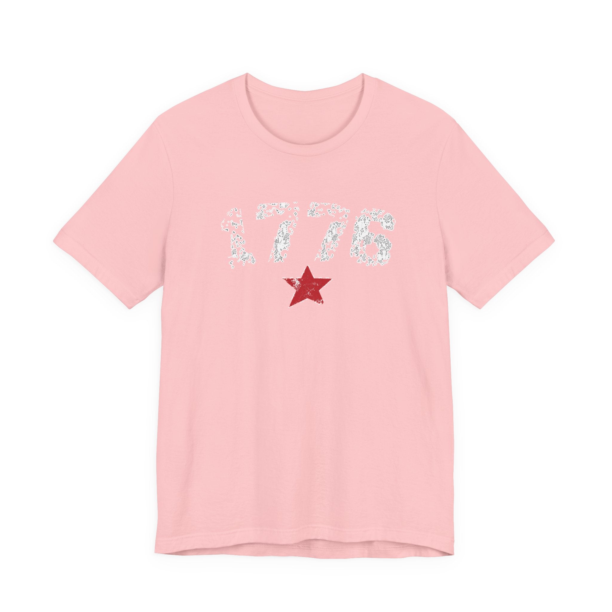( 4th of July! Series  ) 1776 Red Star USA Unisex Short Sleeve T-shirt